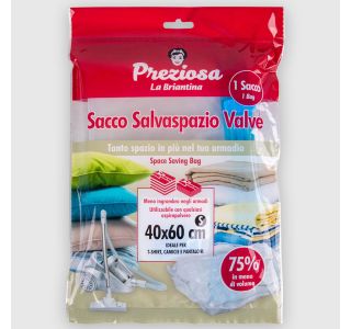 VREČA/DODATEK ZA TEKSTIL LA BRIANTINA VAKUMSKA ZA SHRANJEVANJE PERILA VALVE 40X60CM