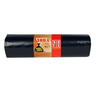 VREČKE ZA SMETI ALUFIX PROFI ČRNE 280 L 5/1 115X135 CM