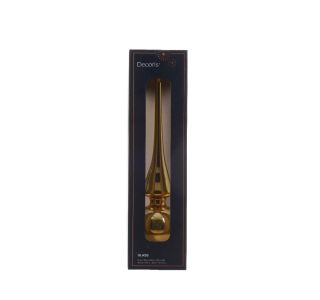 VRH ZA JELKO DECORIS ŠPICA 26 CM ZLATA SIJOČA
