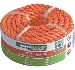 VRVICA PLETENA, PP, 8 MM X 10 M, ORANŽNA