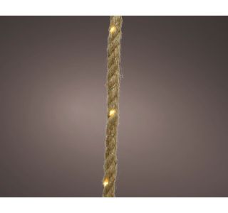VRTNE LUČKE LUMINEO SOLARNA VRTNA LUČ IZ JUTE, DOLŽINA 500 CM