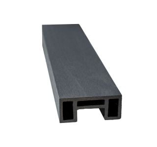 WPC SISTEM OGRAJA BAMBUSWPC U-PROFIL ANTRACIT 4000X90X40 MM