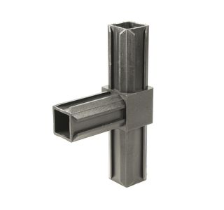 VEZNI ELEMENT ALBERTS XD CEVNI 20X20MM T KOS ČRNI PVC