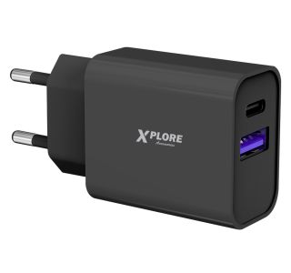 POLNILNIK ZA GSM XPLORE XP2897 20W PD CHARGE ČRN