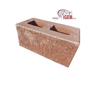 BETONSKI IZDELEK KOGRAD ZIDAK FUTURAX ZAKLJUČNI RJAV 40X20X20