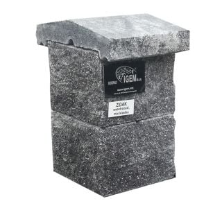BETONSKI IZDELEK KOGRAD ZIDAK STEBER 3C MIX KLASIKA 25X25X19