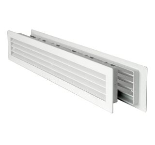 ZRAČNIK Z REGULACIJO VAFRA PVC 480X98 ZA VRATA RJAVA