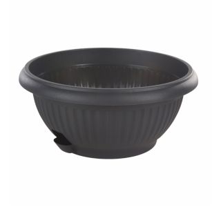 ZUNANJA SKLEDA MEDITERAN 23 CM ANTRACIT S PODSTAVKOM