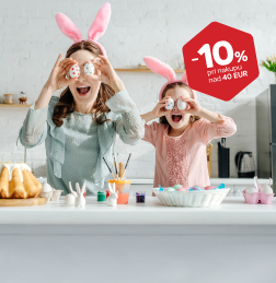 10 % za nakup nad 40 € <br>od 18. do 21. 4. 2025