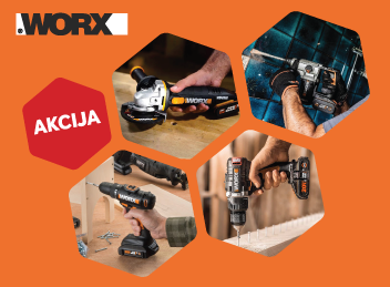 AKCIJA NA ELEKTRIČNA ROČNA ORODJA WORX