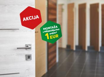 AKCIJA: Montaža vrat za samo 1 EUR