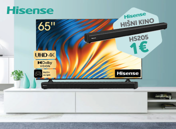 Hisense televizor in soundbar Hisense