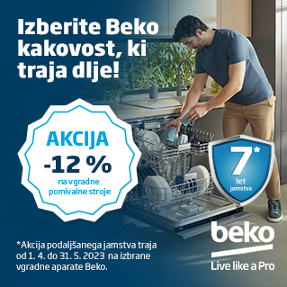 Vgradni pomivalni stroji Beko