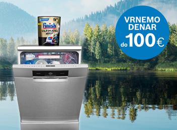 Bosch in Finish za bleščečo čisto posodo