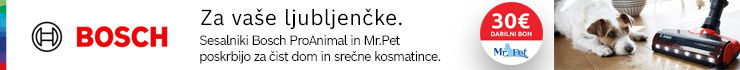 Ob nakupu in registraciji tega sesalnika ProAnimal, prejmete darilne bone Mr. Pet v vrednosti 30 €.